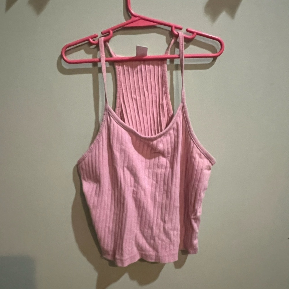 pink medium tank crop top